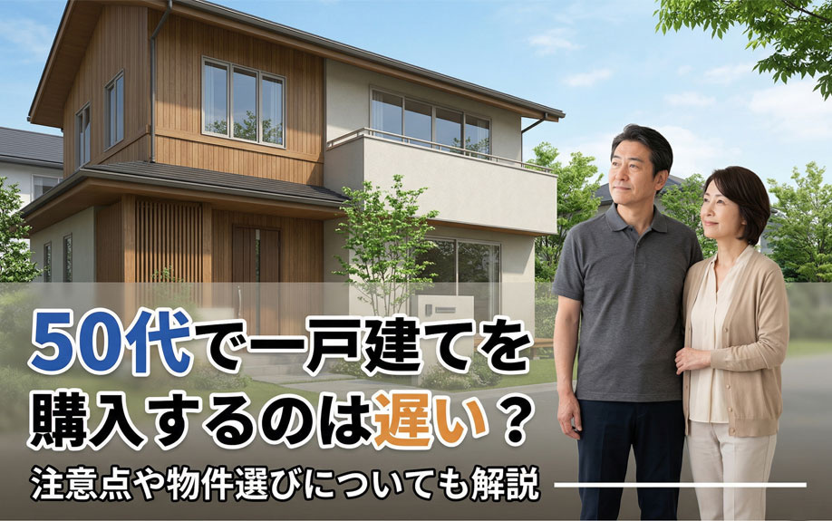 50代で一戸建てを購入するのは遅い？注意点や物件選びについても解説の画像
