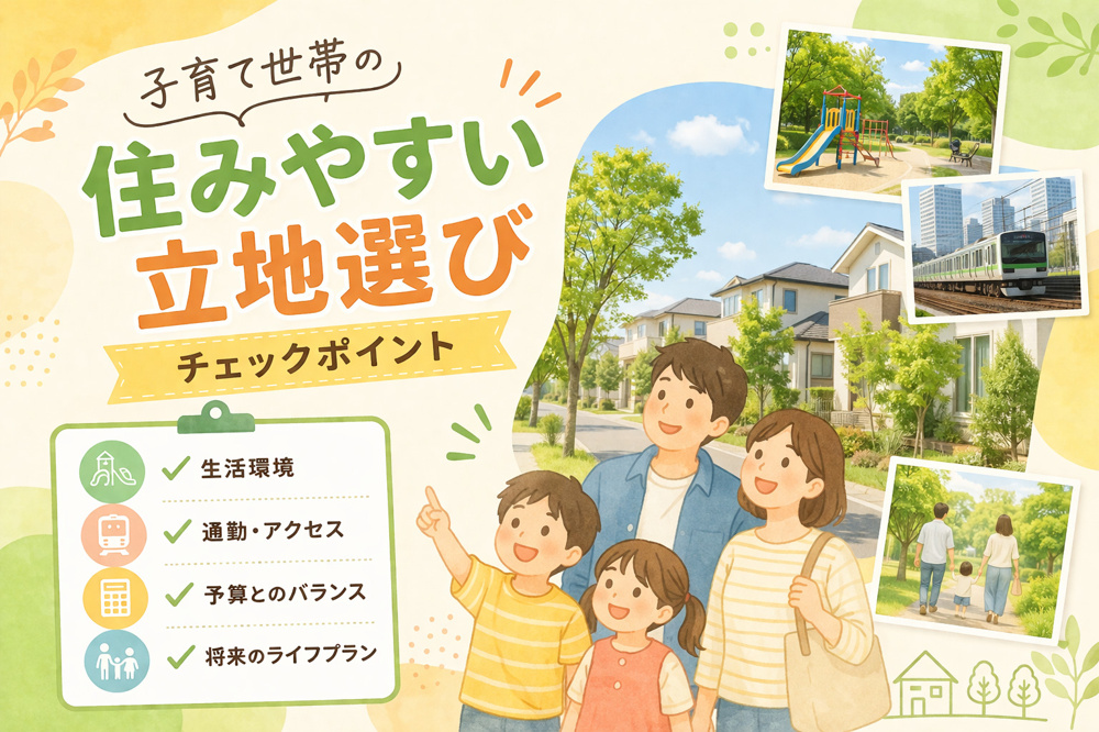 子育て世帯が住みやすい立地とは？  マイホーム購入前に立地の選び方を知るの画像
