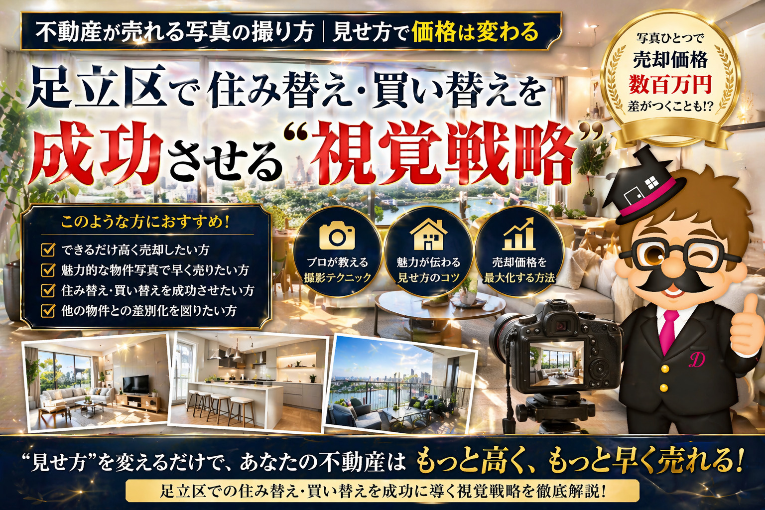 足立区不動産売却・写真の見せ方