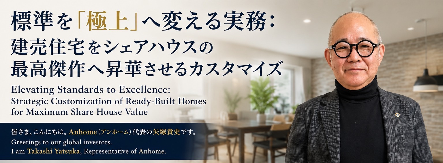 （2026年7月10日）⑥ 標準を「極上」へ変える実務：建売住宅をシェアハウスの最高傑作へ昇華させるカスタマイズの画像