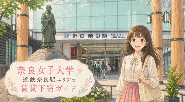 【専門家監修】奈良女子大学周辺「近鉄奈良駅エリア」賃貸下宿ガイドの画像