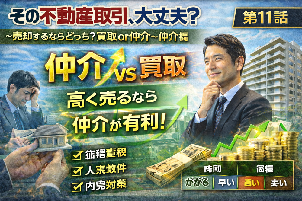 ～売却するならどっち？買取or仲介～仲介編　その不動産取引、大丈夫？ 第１１話の画像