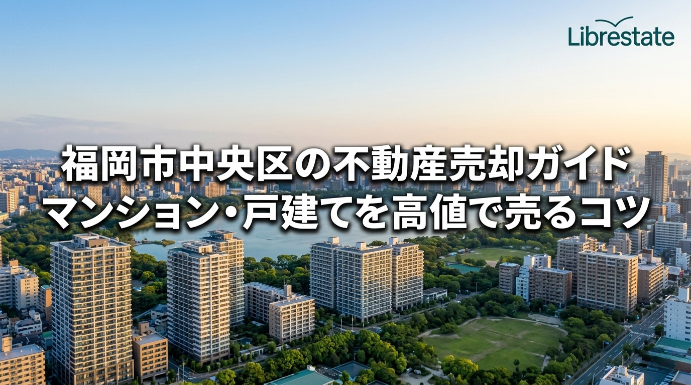 福岡市中央区の不動産売却!最短・高値で売るマンション査定術の画像