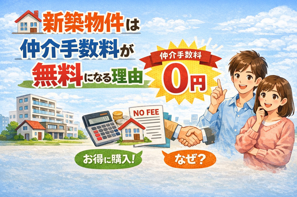 新築は仲介手数料が無料になる理由の画像