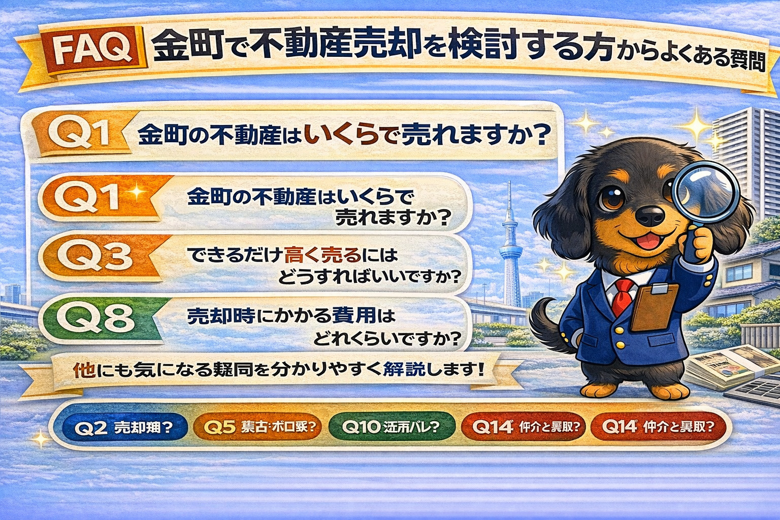 金町の不動産売却でよくある質問
