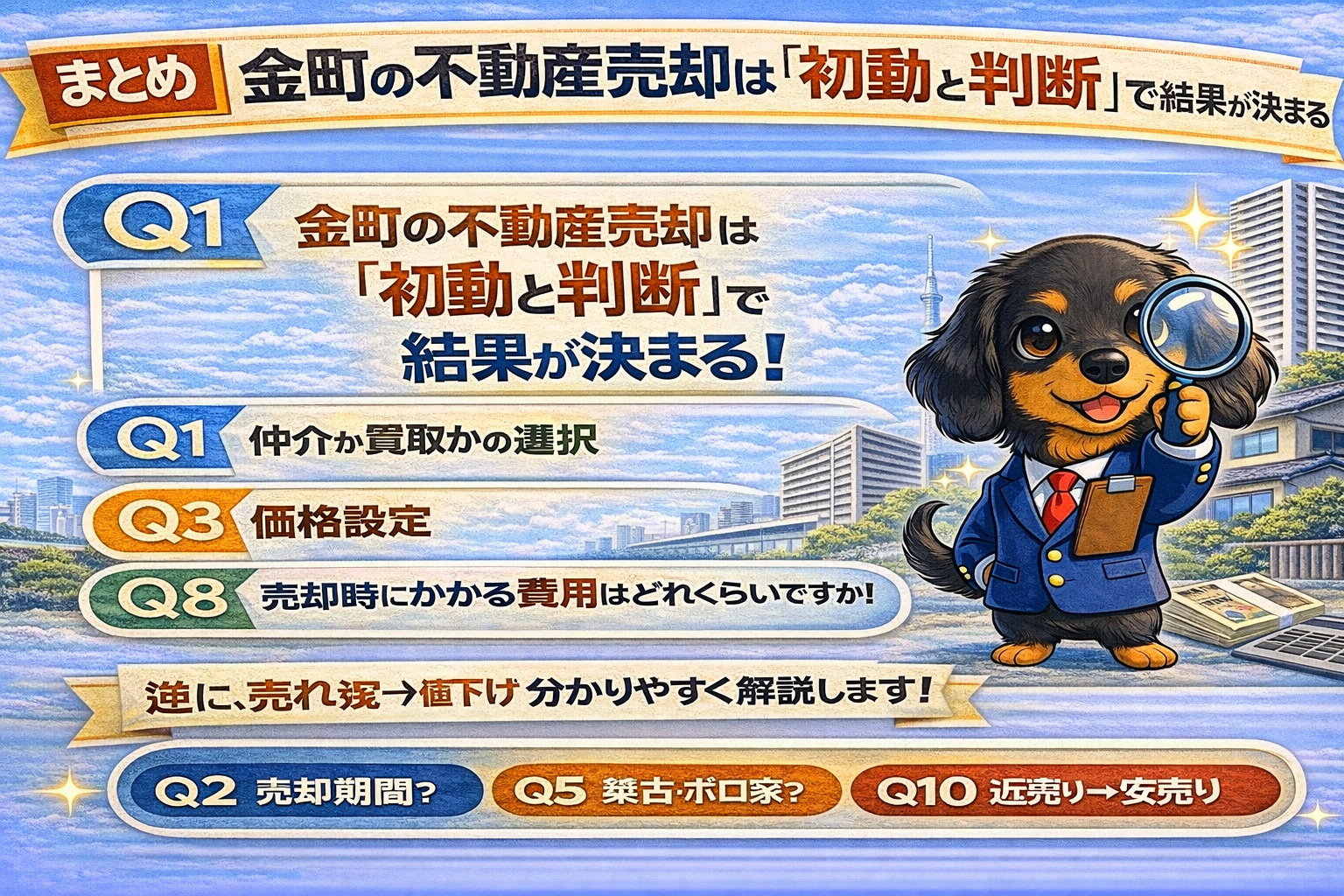 金町の不動産売却は初動と判断で決まるまとめ
