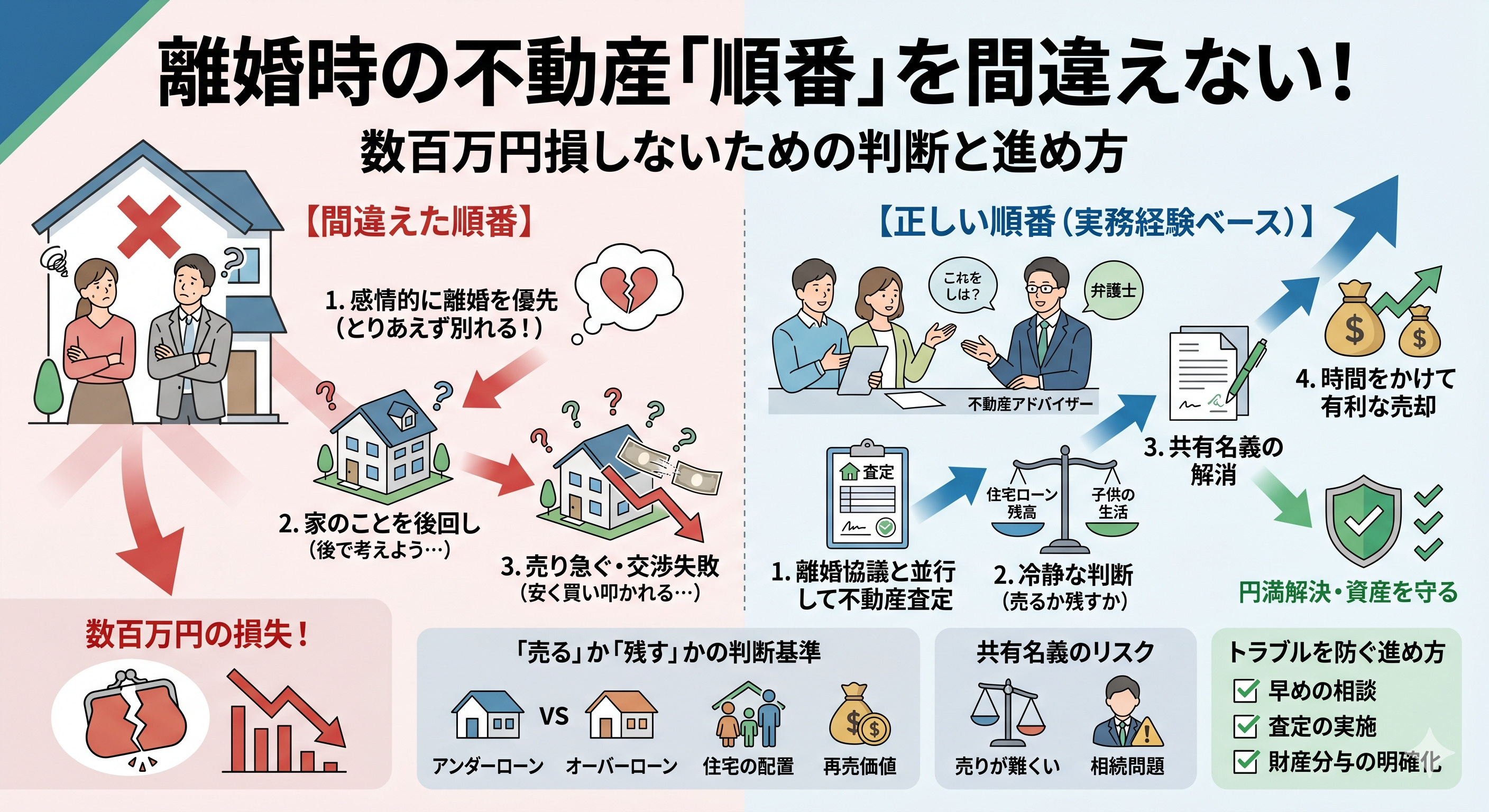 【未来は明るい】不動産を整理すれば離婚後の生活は一気に楽になるの画像