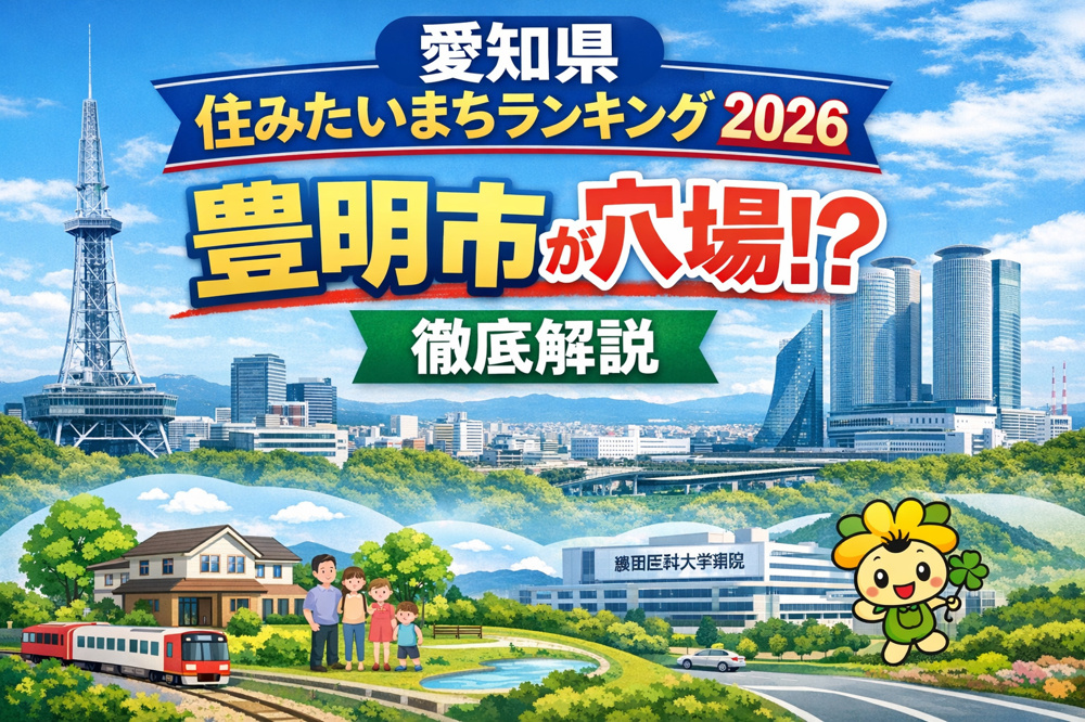 【2026年版】愛知県住みたいまちランキング｜豊明市は穴場？不動産のプロが徹底解説の画像