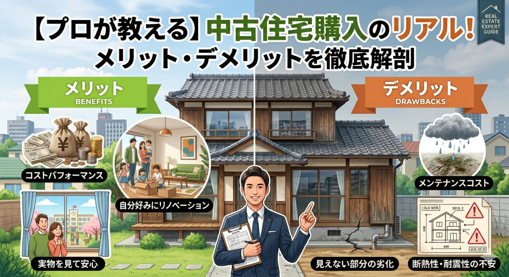 2026【プロが教える】中古住宅購入のリアル！メリット・デメリットを徹底解剖の画像
