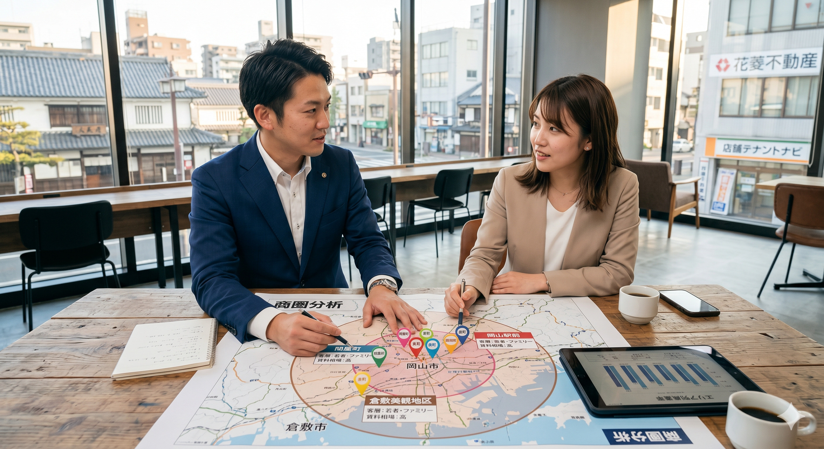 岡山で店舗探し｜コンセプトに合ったエリア選びが廃業リスクを最小化するの画像