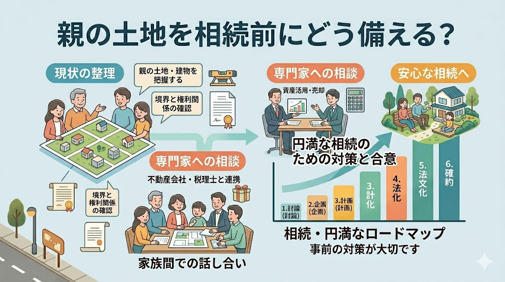 親の土地を相続前にどう備える？やっておくことを整理して安心の相続準備を進めようの画像