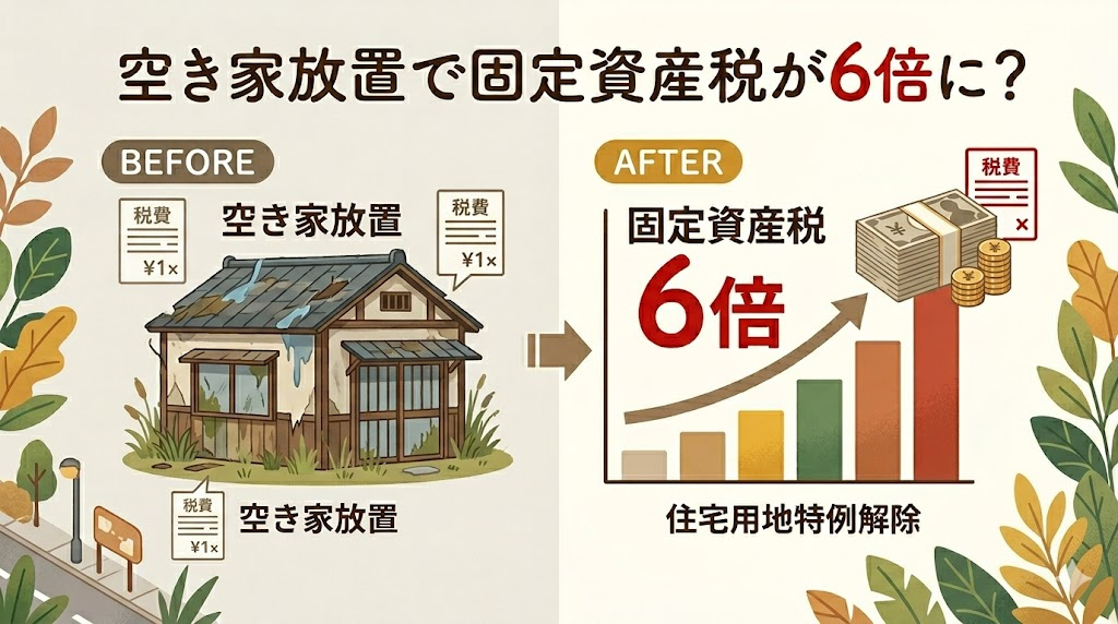 空き家放置で固定資産税が6倍に？回避方法と今すぐ取るべき行動の画像