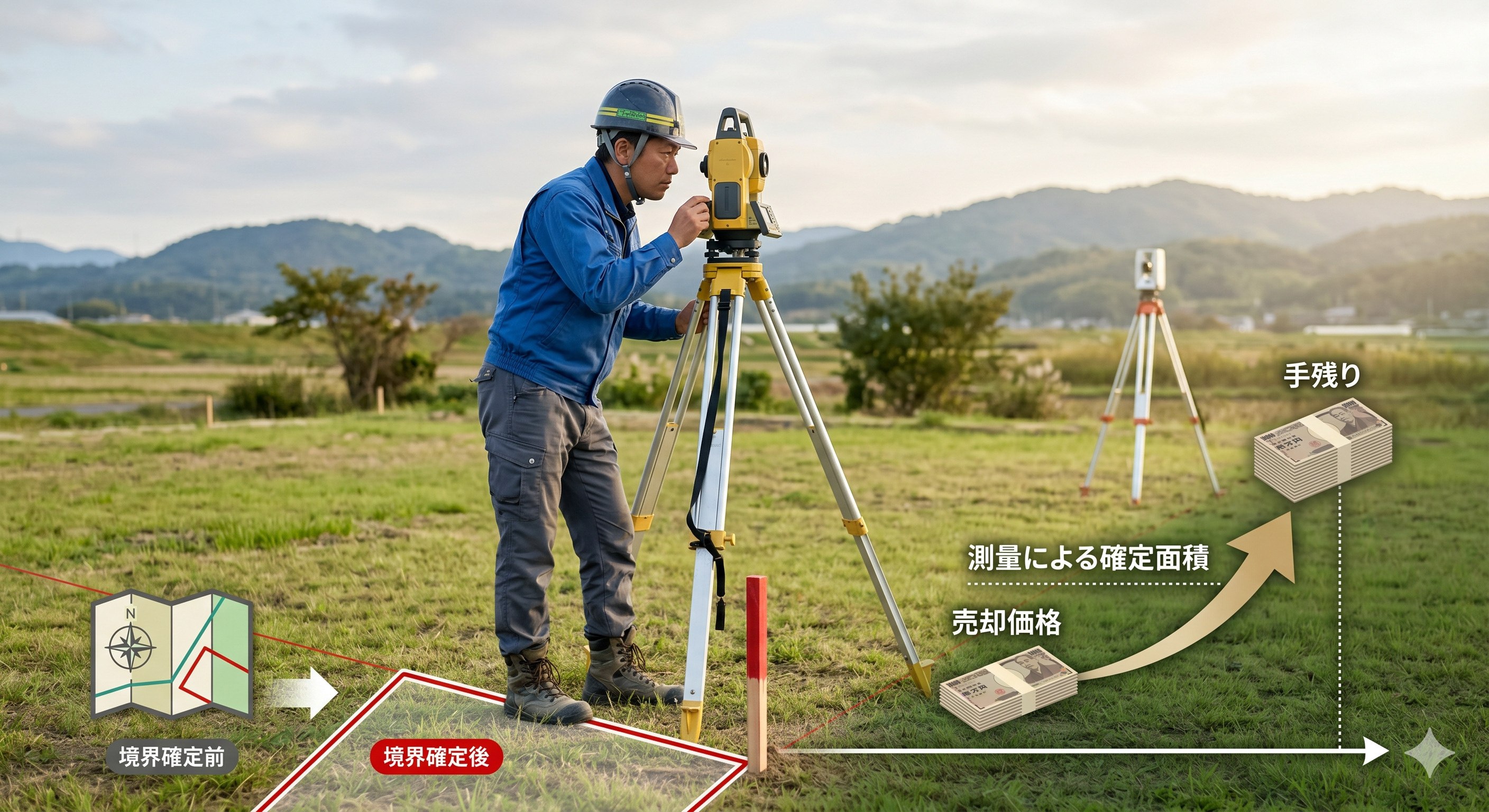 土地売却を岡山で検討中の方へ 測量の有無が「最終的な手残り」を大きく変える理由の画像