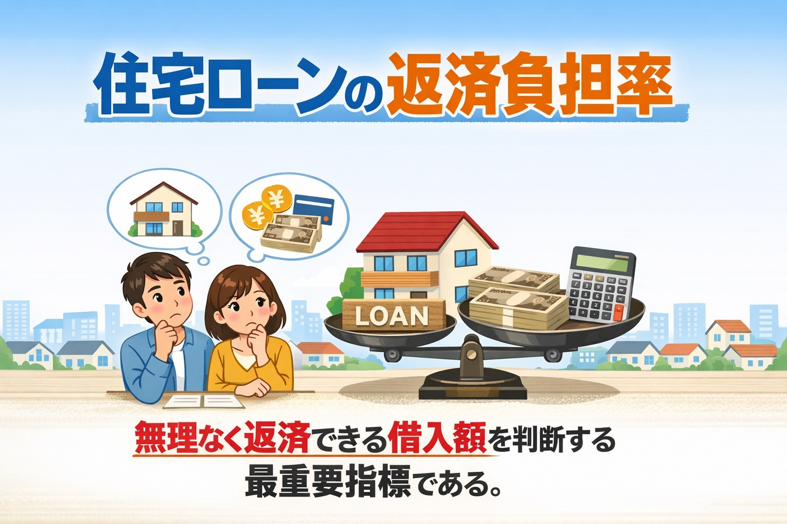住宅ローンの返済負担率とは？の画像