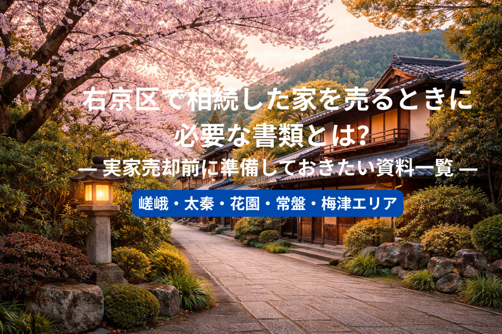 右京区で相続した家を売るときに必要な書類とは？  ― 実家売却前に準備しておきたい資料一覧 ―の画像