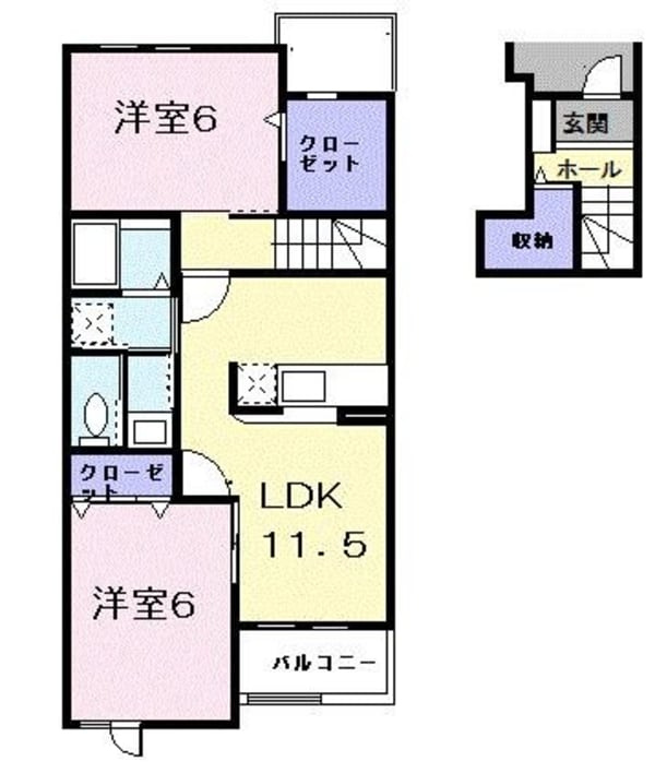 ファンタジアヒルズB 間取り