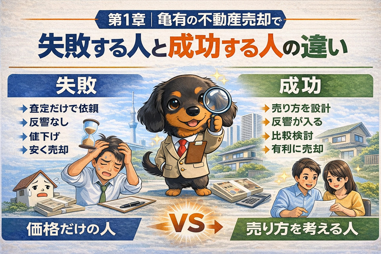 亀有の不動産売却で成功と失敗の違い