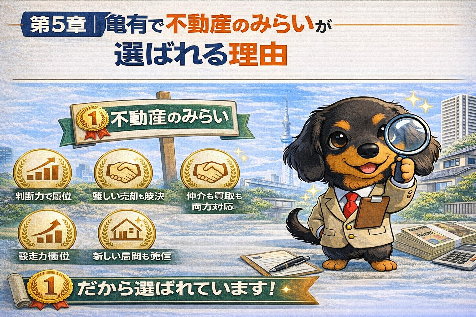 亀有で不動産のみらいが選ばれる理由