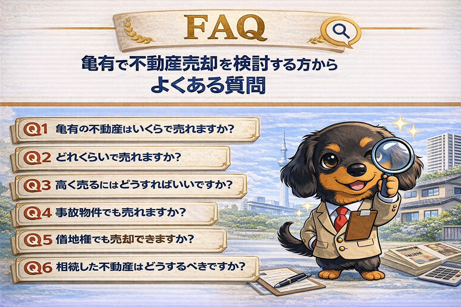 亀有の不動産売却でよくある質問