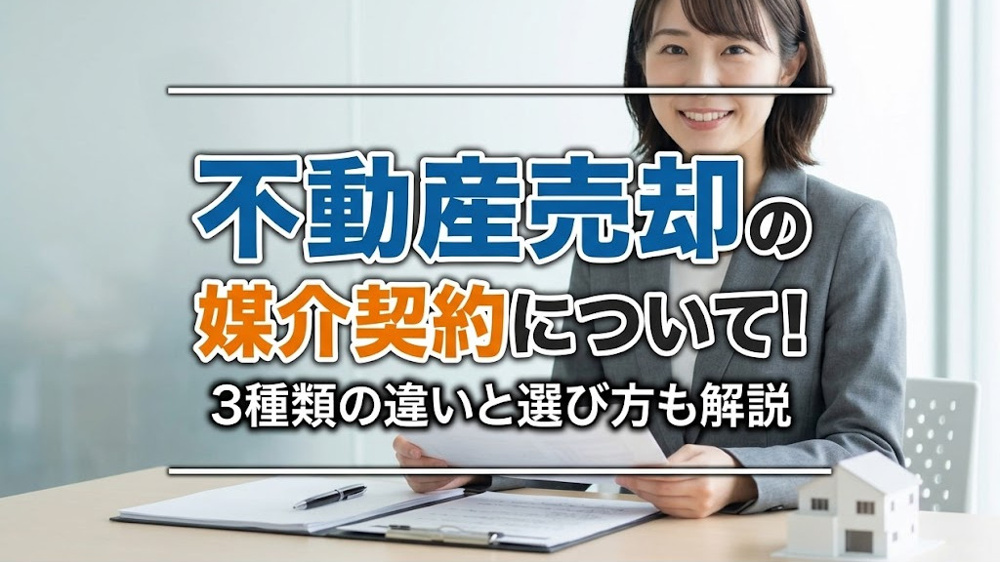不動産売却の媒介契約について！3種類の違いと選び方も解説の画像