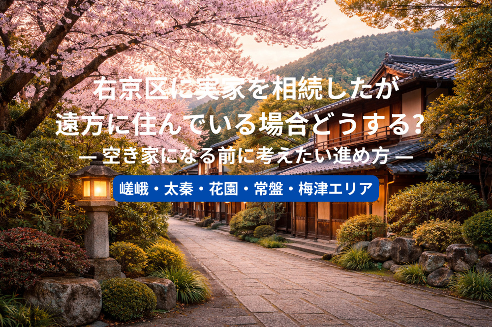 右京区に実家を相続したが遠方に住んでいる場合どうする？  ― 空き家になる前に考えたい進め方 ―の画像