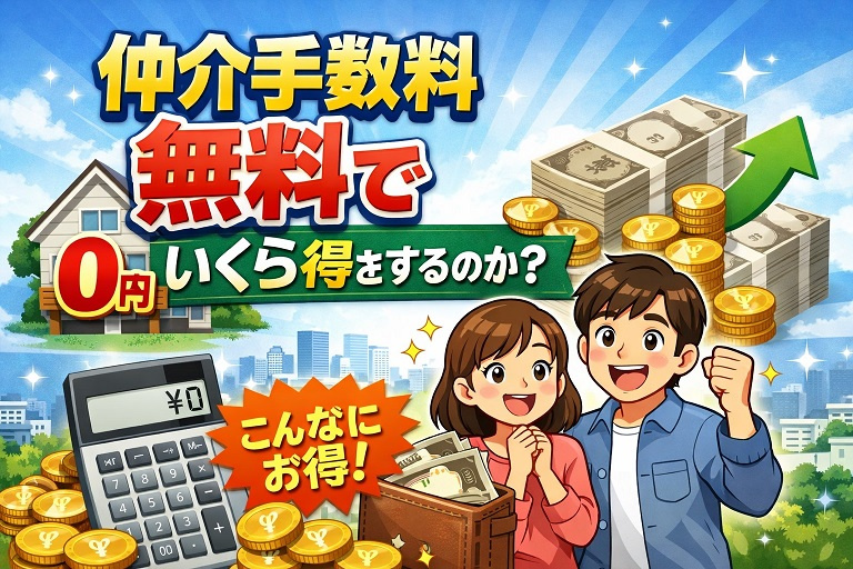 仲介手数料無料でいくら得するのかの画像