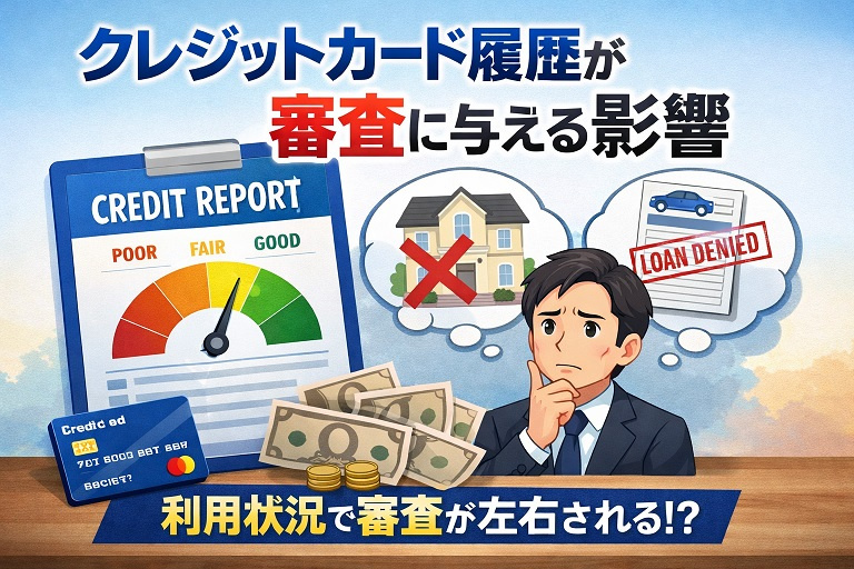 クレジットカード履歴が審査に与える影響の画像