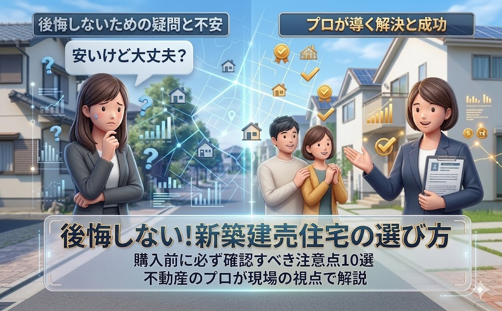 建売住宅で後悔しないために｜購入前に確認すべき注意点10選の画像
