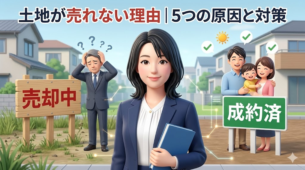 土地が売れない理由とは？ 知らないと損する5つの原因と今すぐできる対策の画像