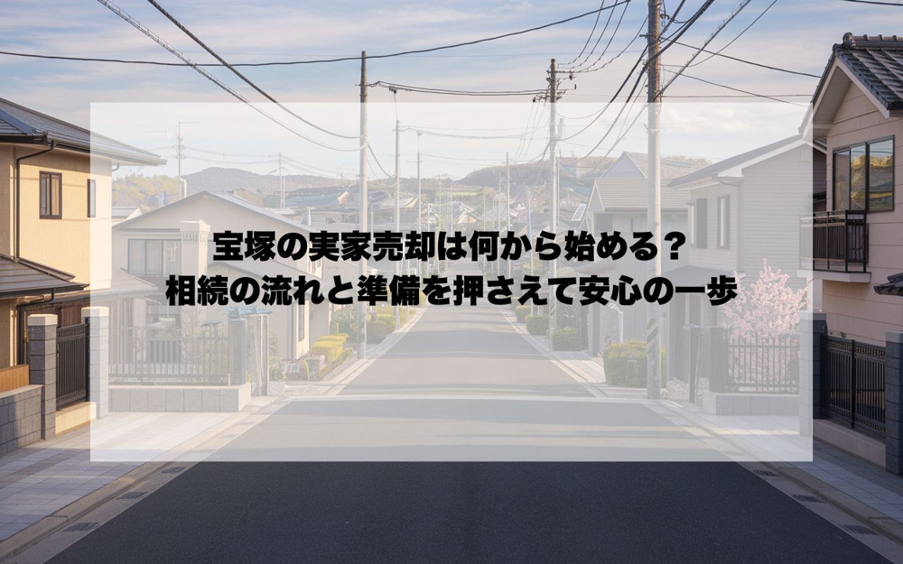 宝塚の実家売却は何から始める？相続の流れと準備を押さえて安心の一歩の画像