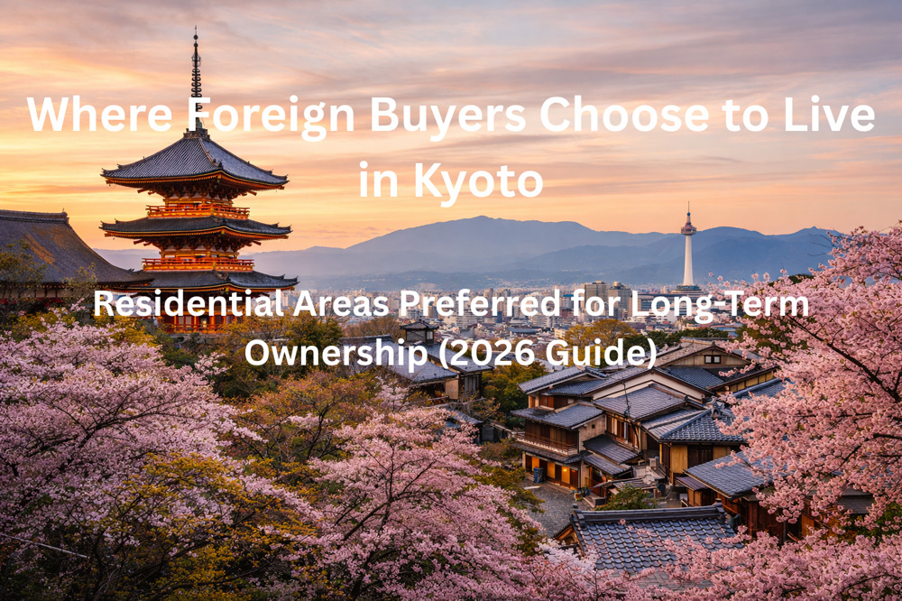 Where Foreign Buyers Choose to Live in Kyoto Residential Areas Preferred for Long-Term Ownership (2026 Guide)の画像