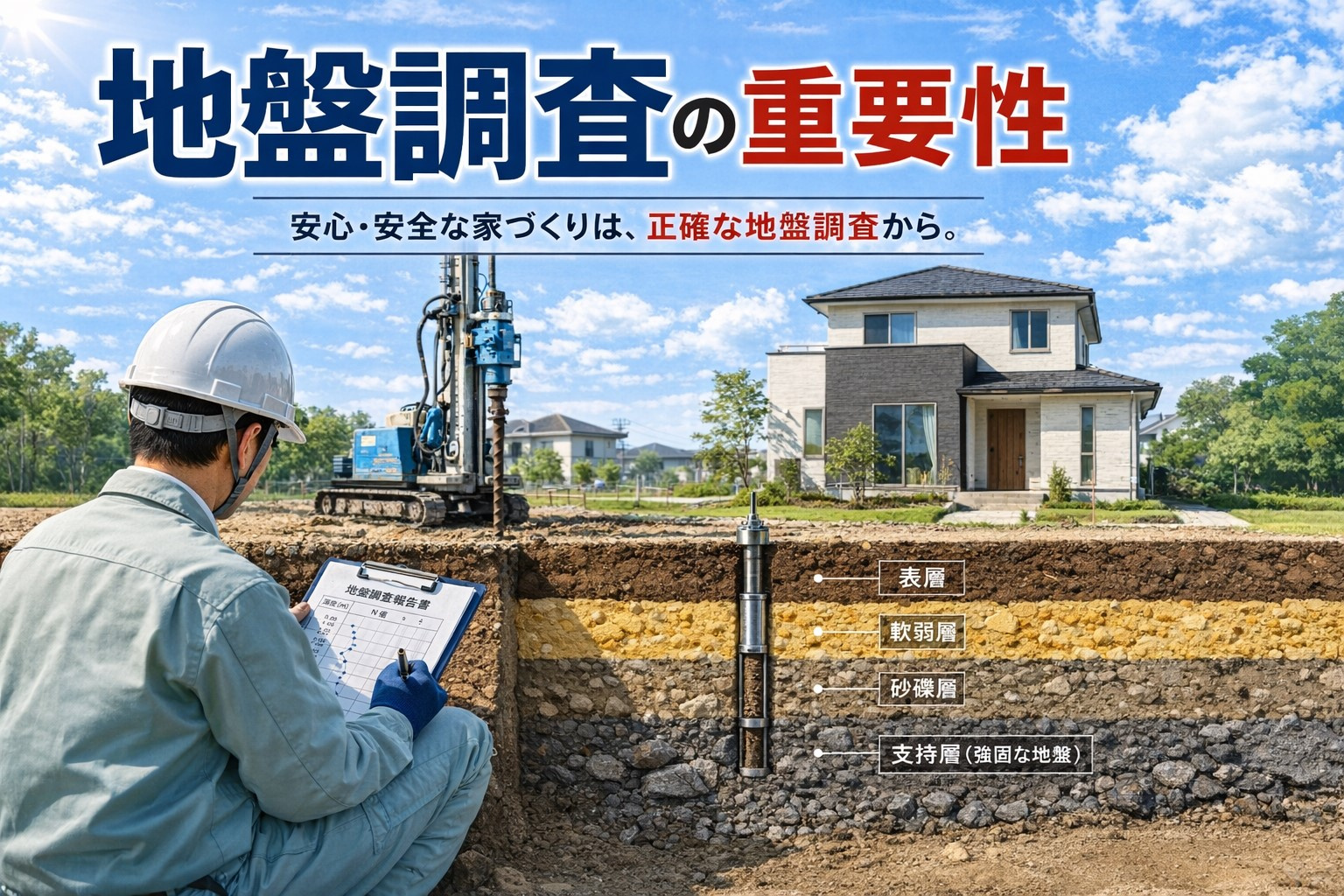 地盤調査の重要性の画像