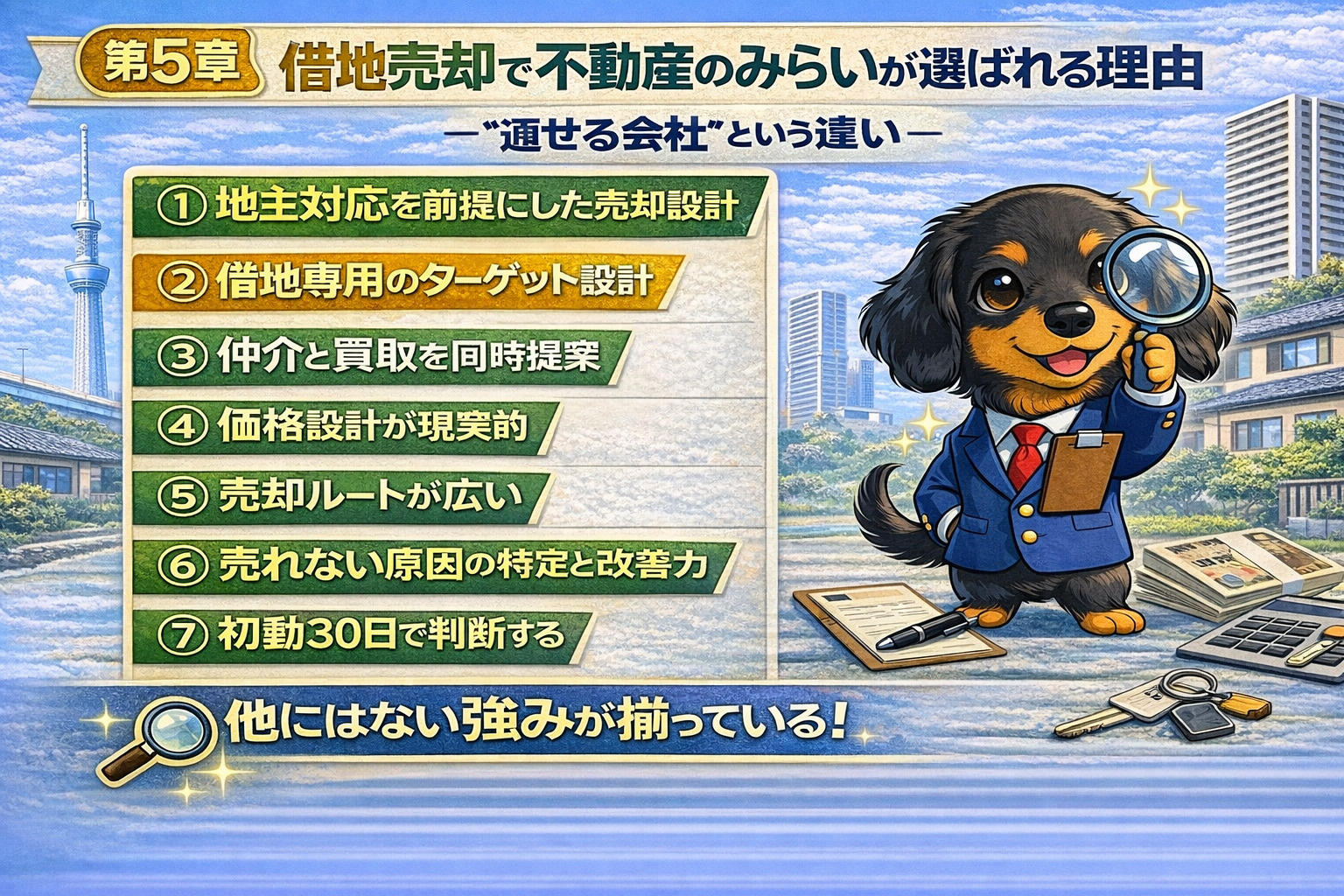 借地売却で不動産のみらいが選ばれる理由