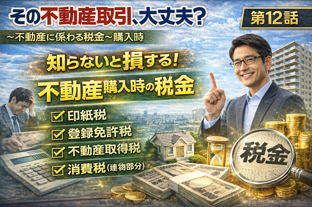 ～不動産に係わる税金～ 購入時 その不動産取引、大丈夫？ 第１２話の画像