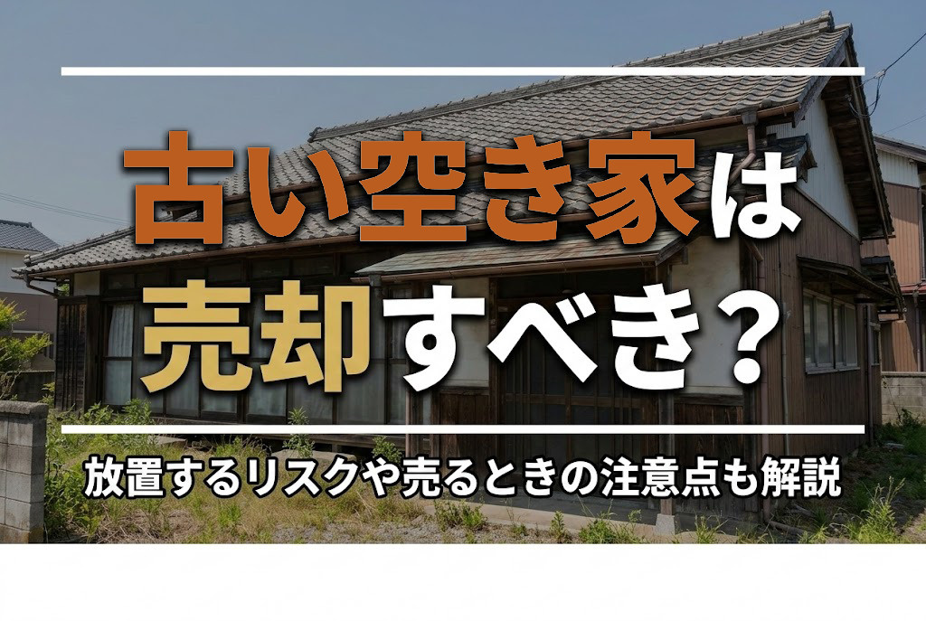 古い空き家は売却すべき？放置するリスクや売るときの注意点も解説