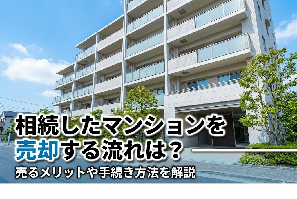 相続したマンションを売却する流れは？売るメリットや手続き方法を解説