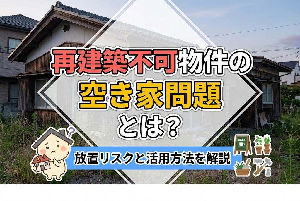 再建築不可物件の空き家問題とは？放置リスクと活用方法を解説