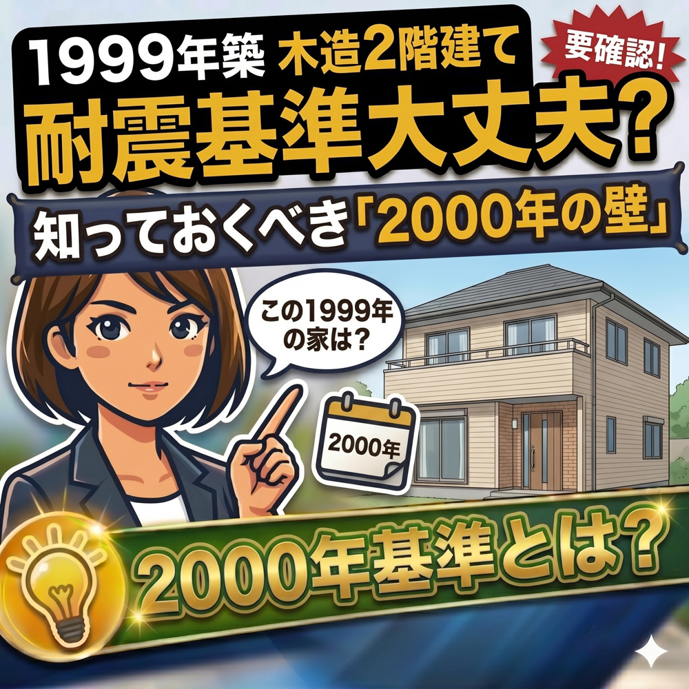 1999年築の木造住宅は耐震基準を満たしている？知っておくべき「2000年の壁」の画像