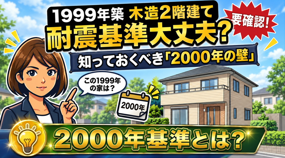 1999年築の木造住宅は耐震基準を満たしている？知っておくべき「2000年の壁」の画像