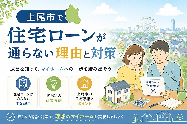 上尾市で住宅ローンが通らない理由と対策の画像