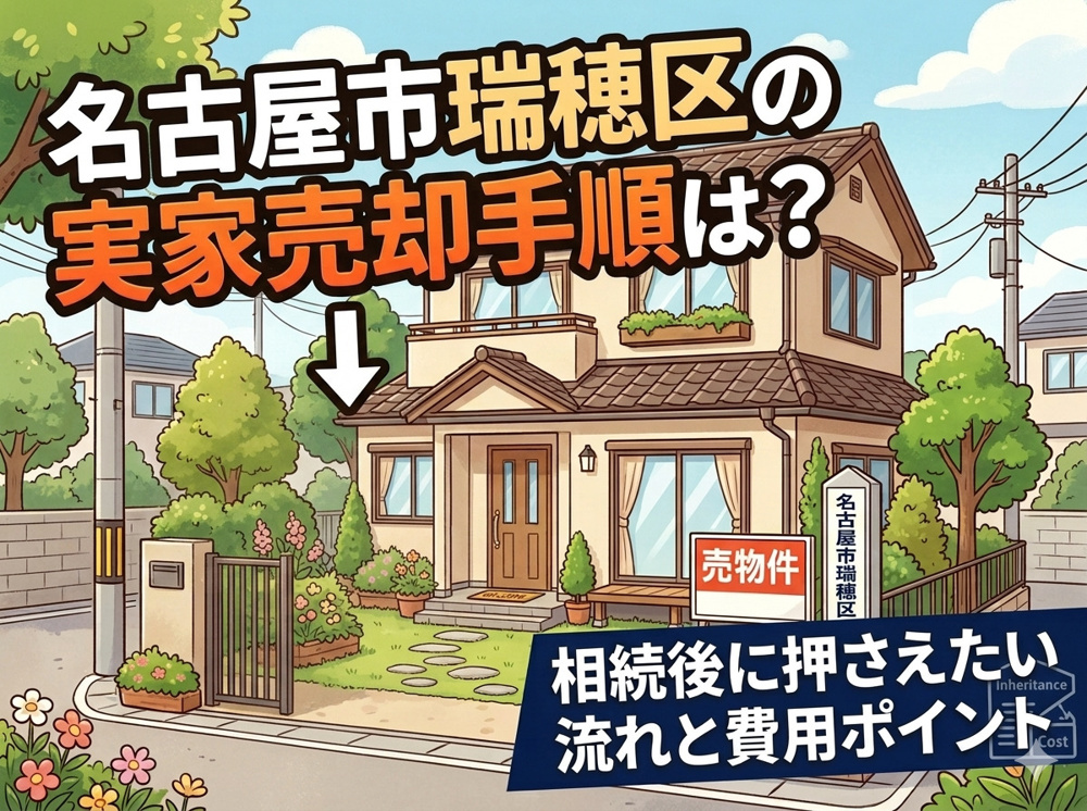 名古屋市瑞穂区の実家売却手順は？相続後に押さえたい流れと費用ポイントの画像