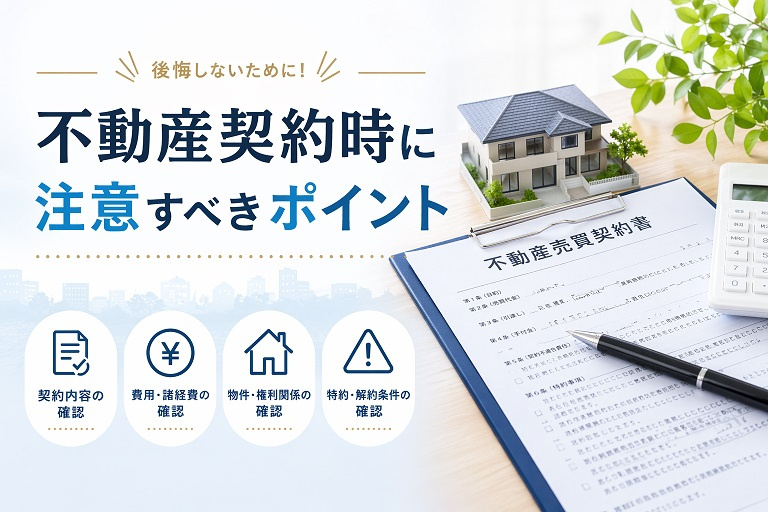 不動産契約時に注意すべきポイントの画像