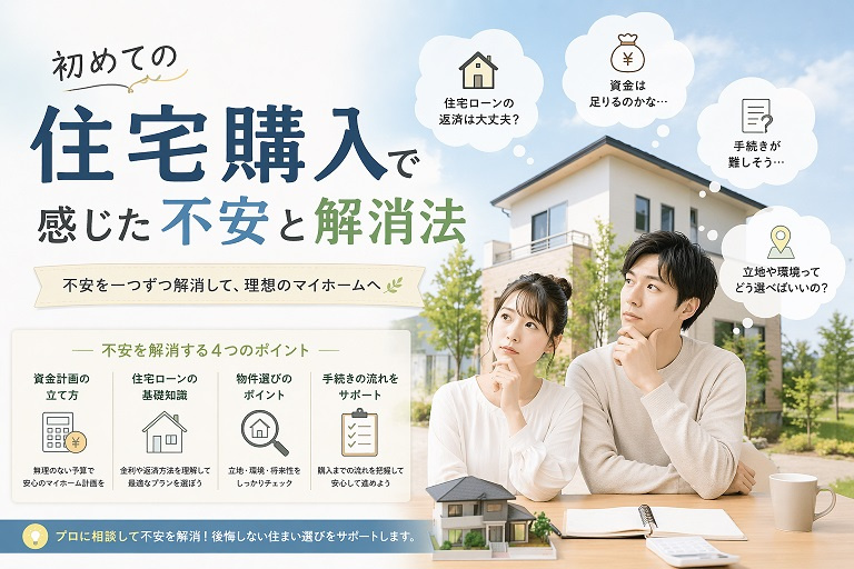 初めての住宅購入で感じた不安と解消法の画像