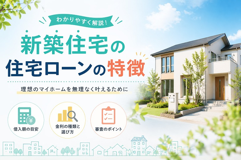 新築住宅の住宅ローンの特徴の画像