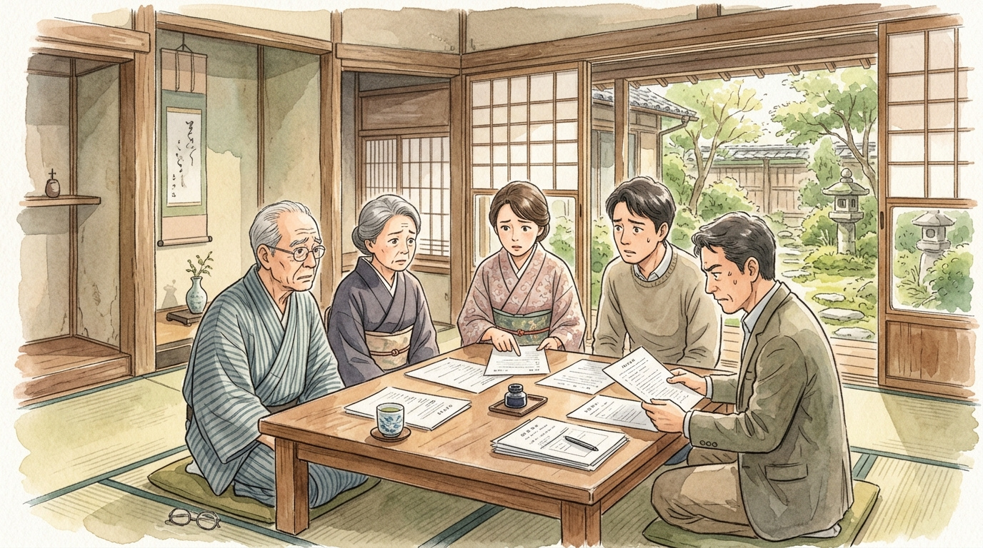 相続した空家と家族