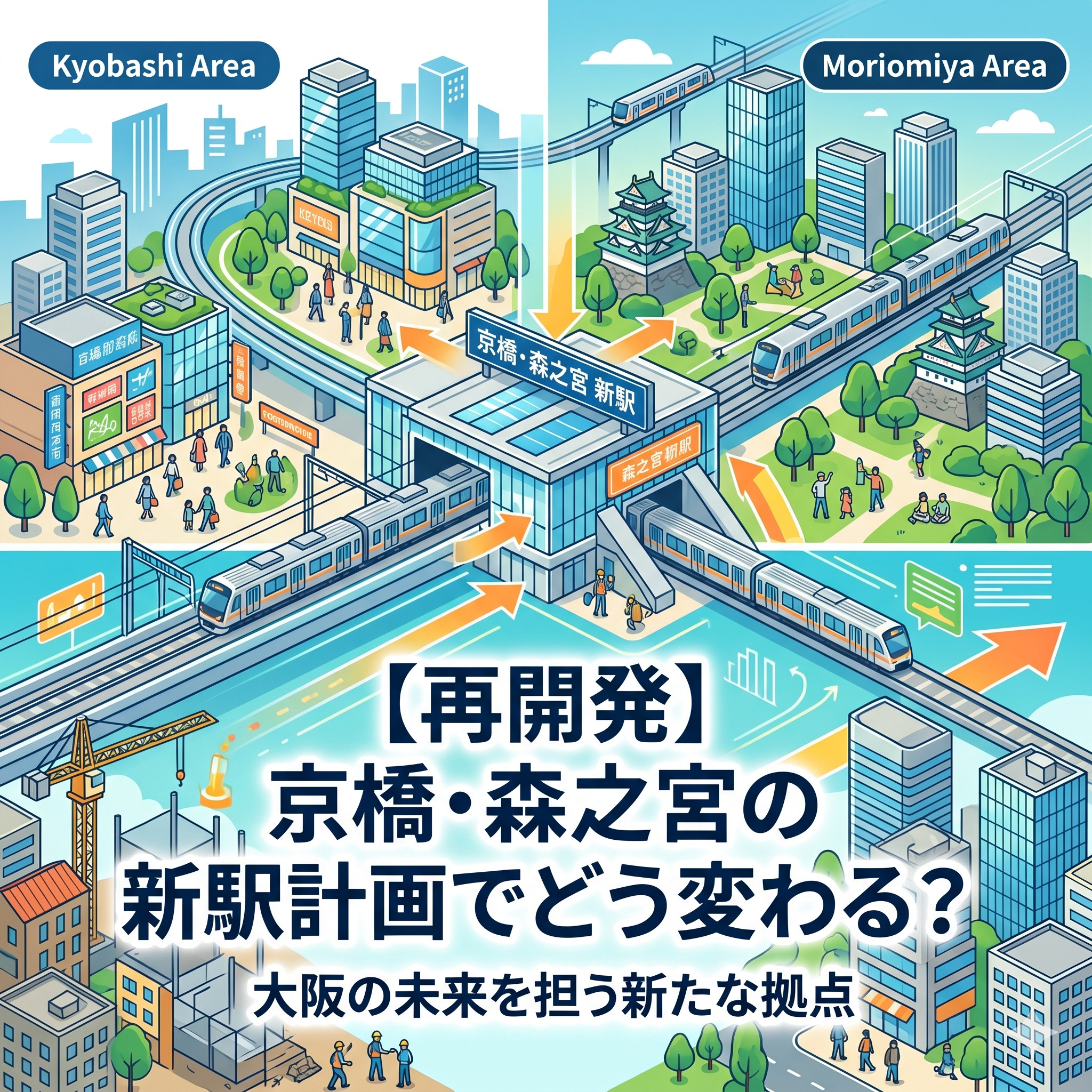 【再開発】京橋・森之宮の新駅計画でどう変わる？の画像