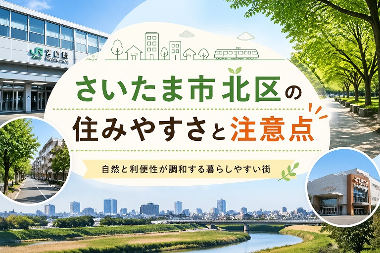 さいたま市北区の住みやすさと注意点の画像