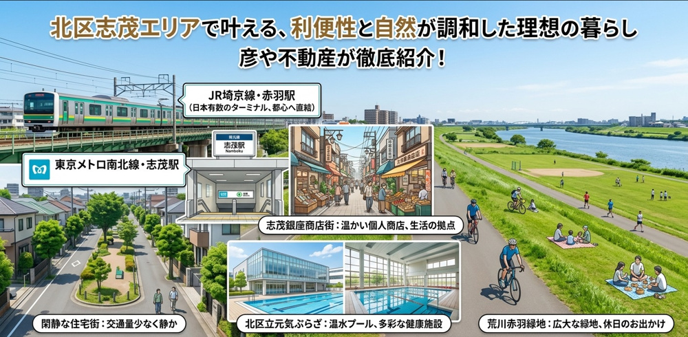 【東京都北区志茂の不動産相場】地域の特徴と売却・査定のポイントの画像