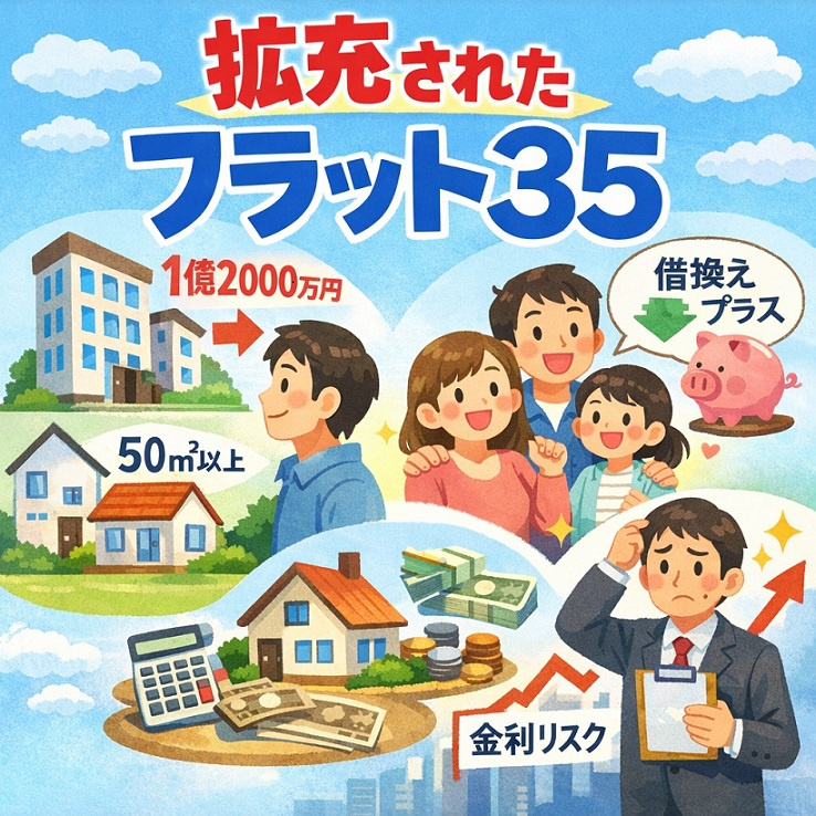 拡充されたフラット35【高崎不動産情報ライブラリー】の画像
