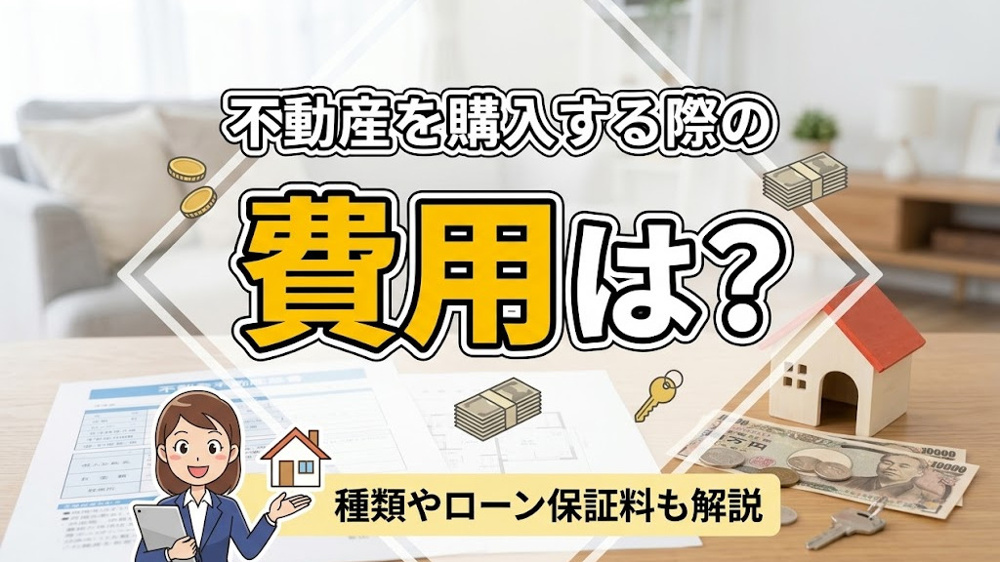不動産を購入する際の費用は？種類やローン保証料も解説の画像